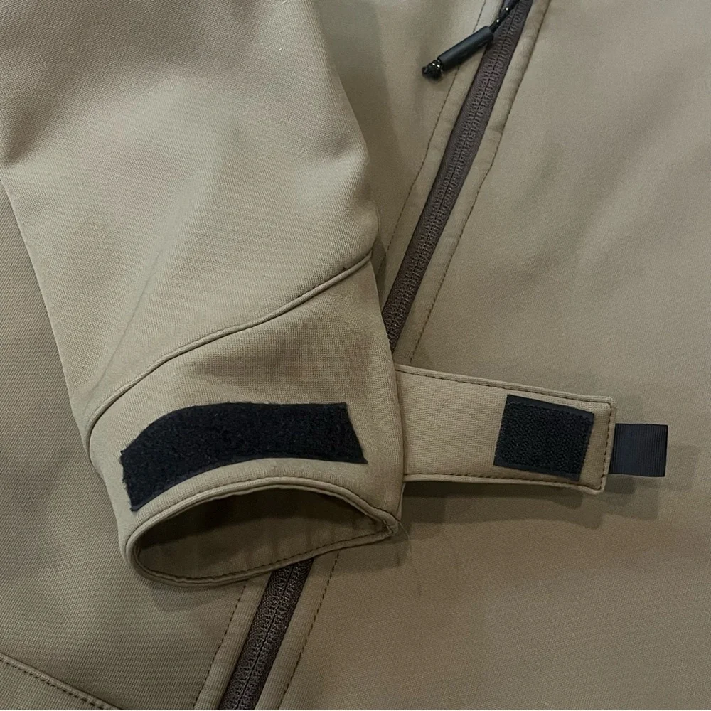 Carhartt‎ 102199 Crowley Jacket Men Small Brown Water Repellent Zip Pocket Nylon - Picture 10 of 16